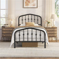 Twin Metal Bed Frame with Victorian Headboard M594432