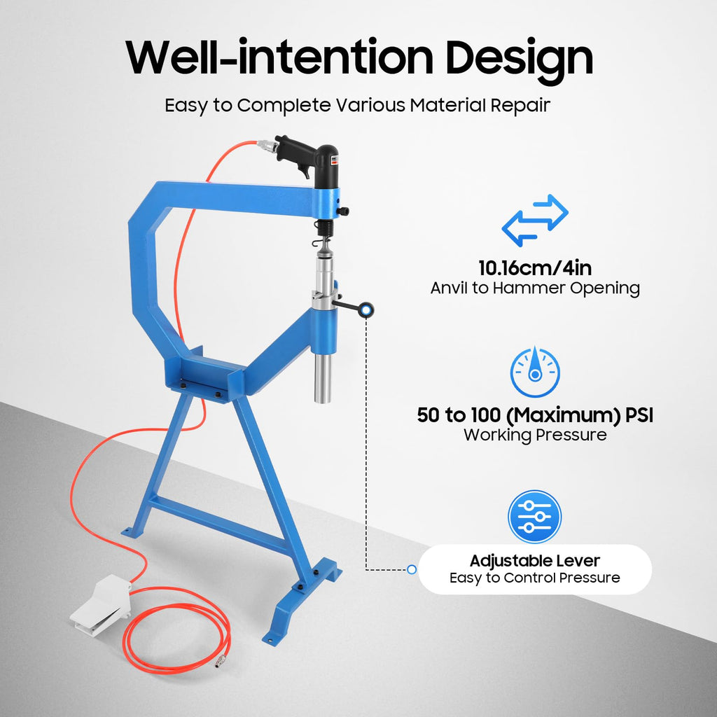 Pneumatic Planishing Hammer with Steel Frame Stand D556940