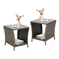 PE Rattan Wicker Outdoor Side Table C314517