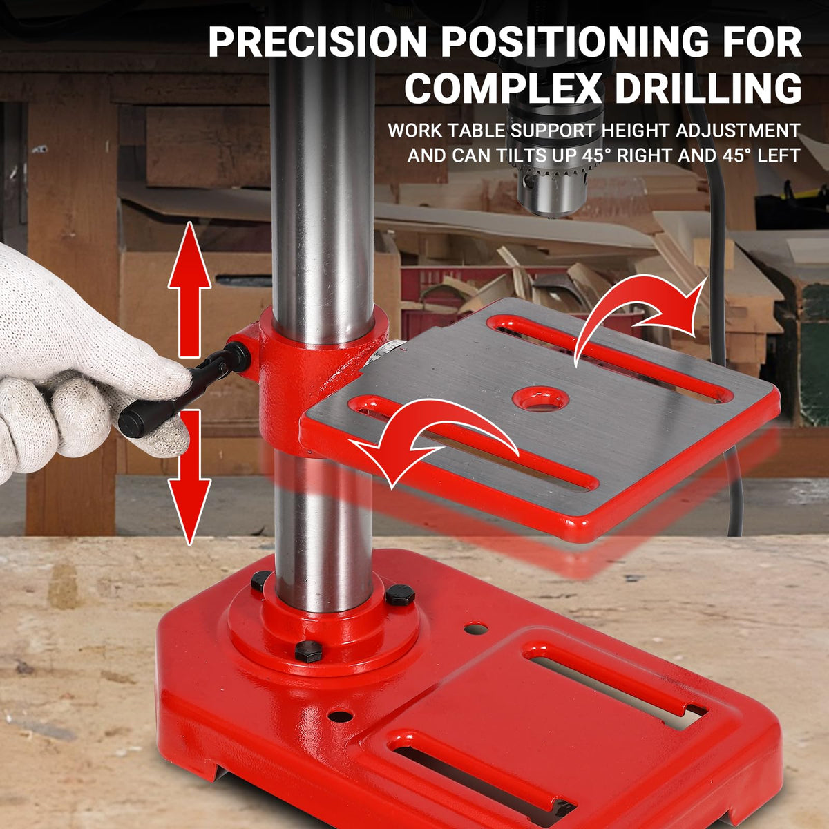 8" Benchtop Drill Press with 5 Adjustable Speeds H664602