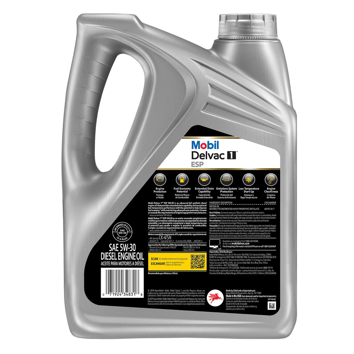 Full Synthetic 5W-30 Diesel Engine Oil 1 Gal W6461