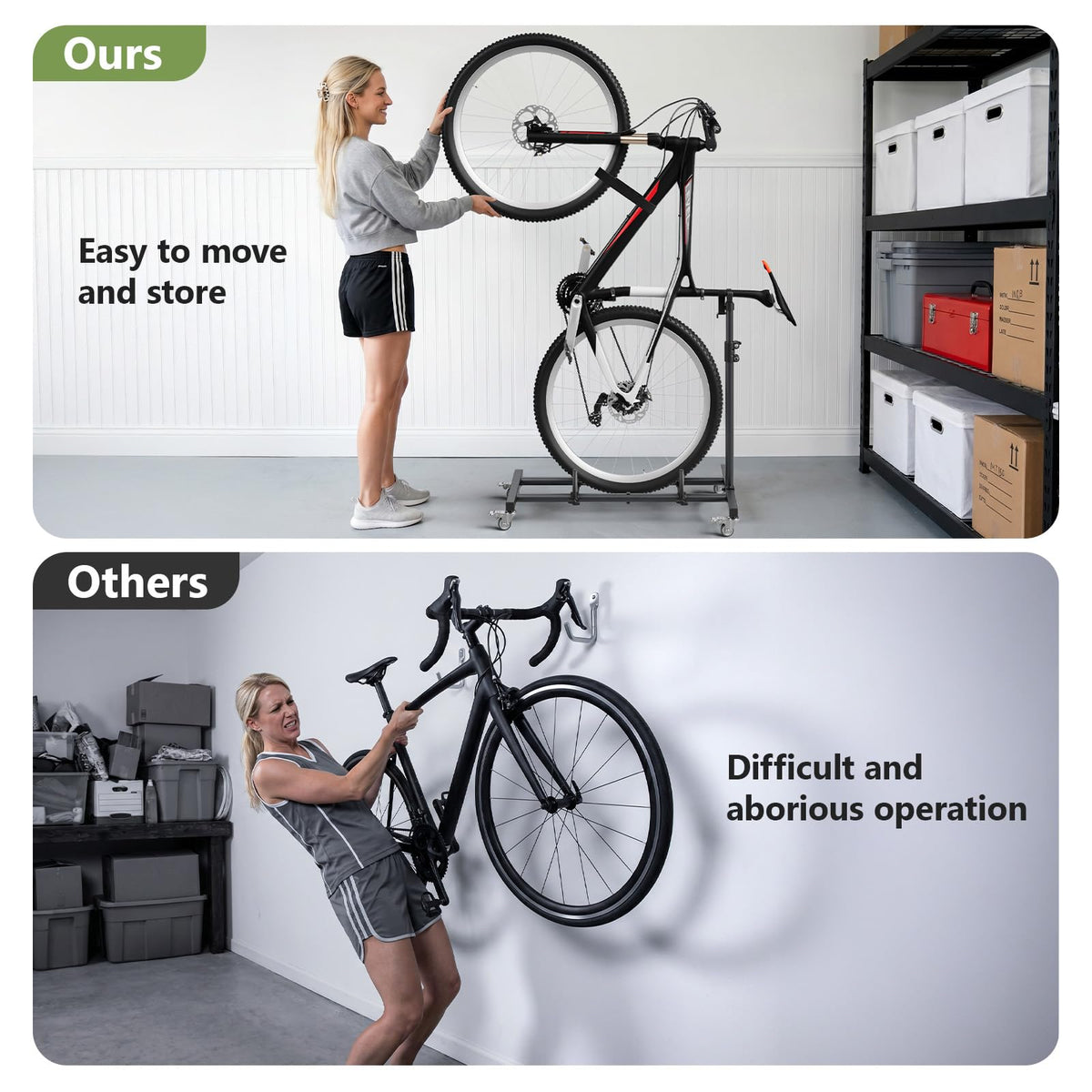 Freestanding Black Bike Stand L89033