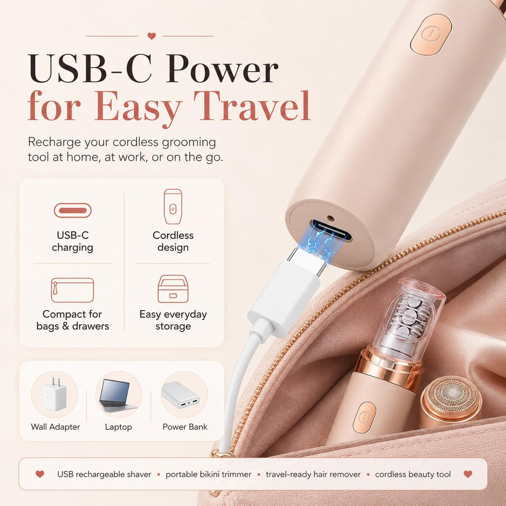 2-in-1 Facial Hair Remover with LED Light J676697