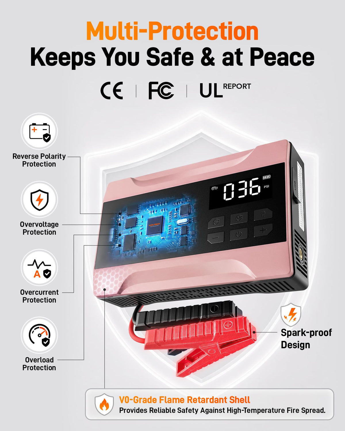 2000A Jump Starter with Air Compressor J387476
