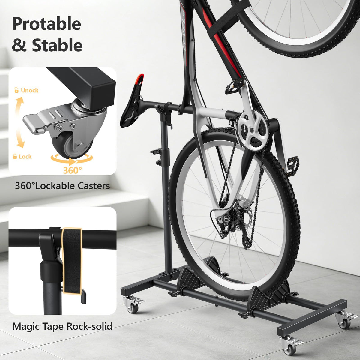 Freestanding Black Bike Stand L89033