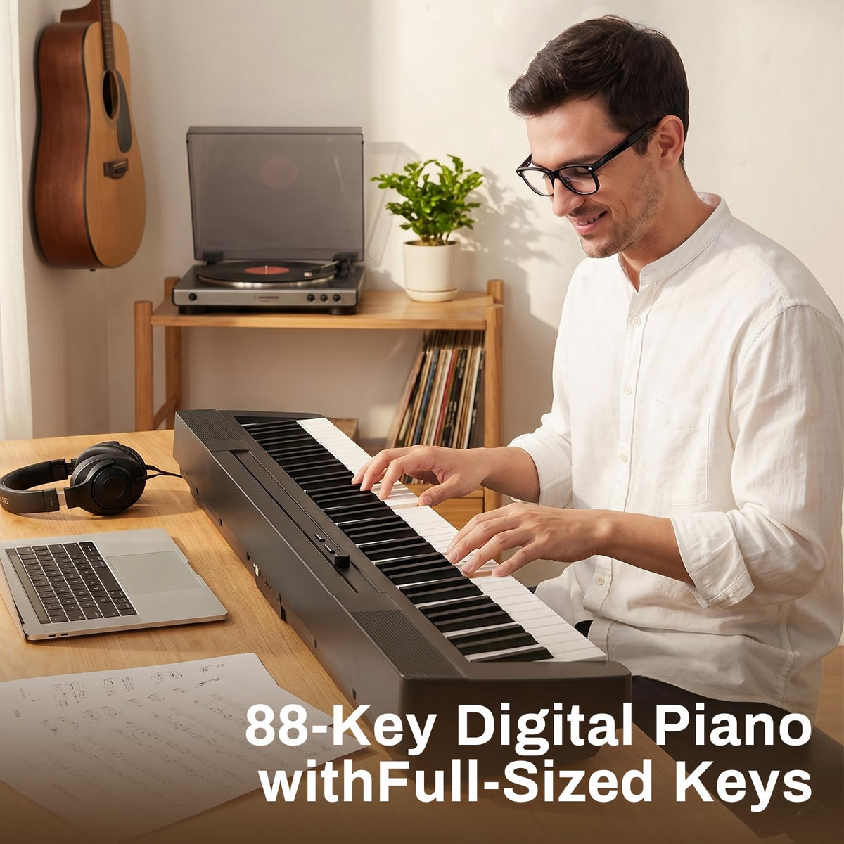 88-Key Portable Weighted Digital Piano C31989