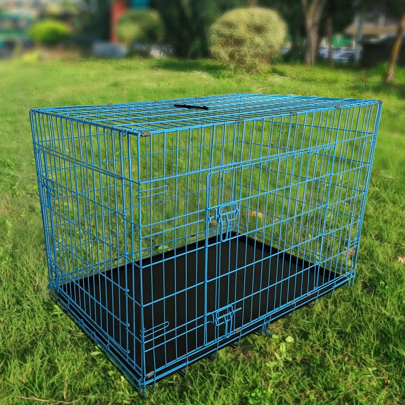 48-Inch Folding Metal Dog Crate with Divider and Tray N714314