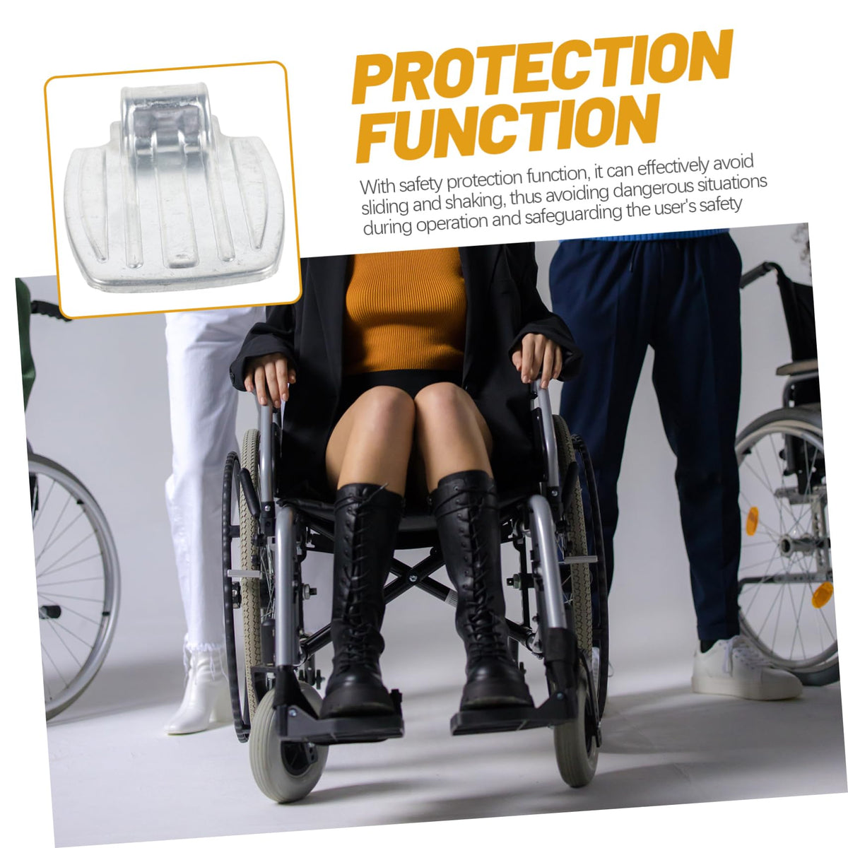 Heavy Duty Wheelchair Foot Rest Pad V38725