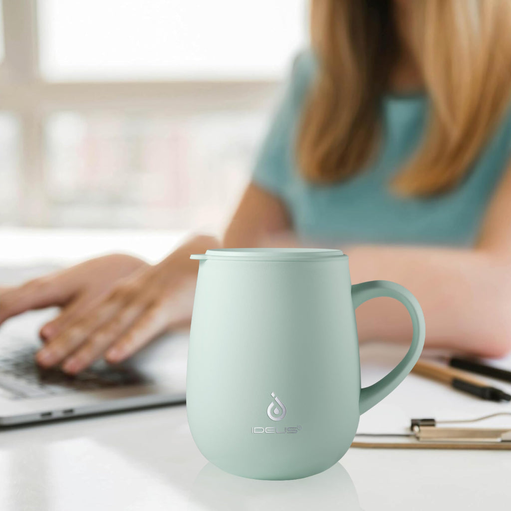 16 oz Insulated Coffee Mug with Lid and Handle Y958049