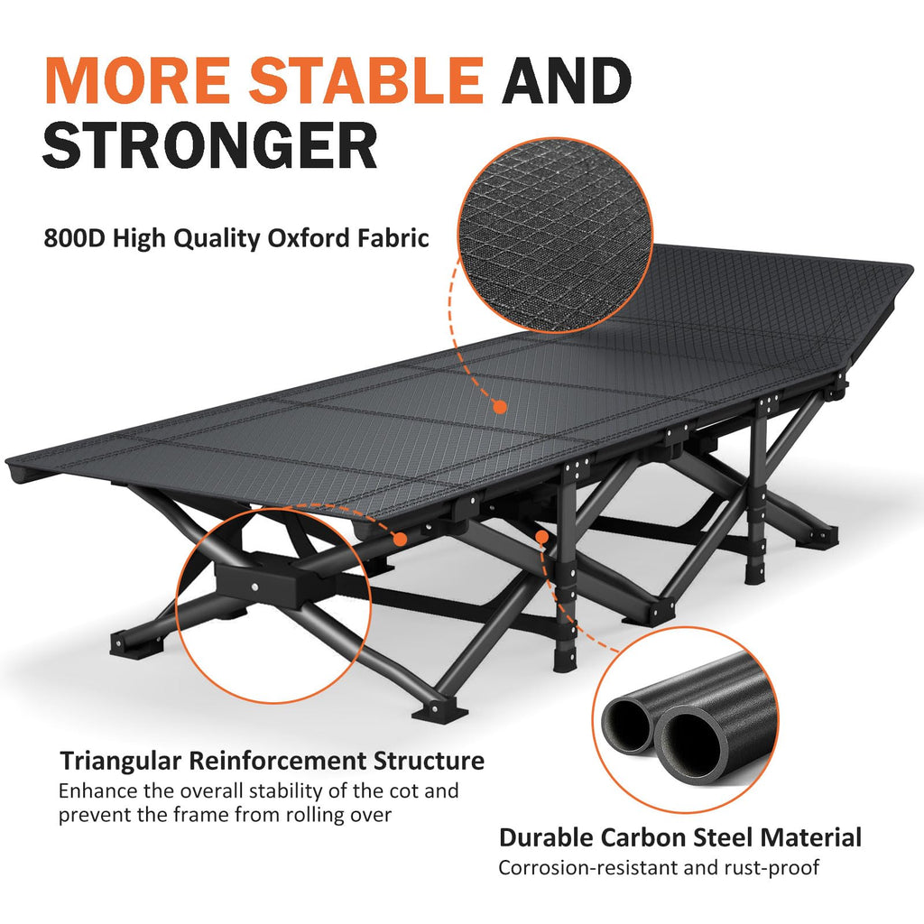 Camping Cot with Cushion P9577