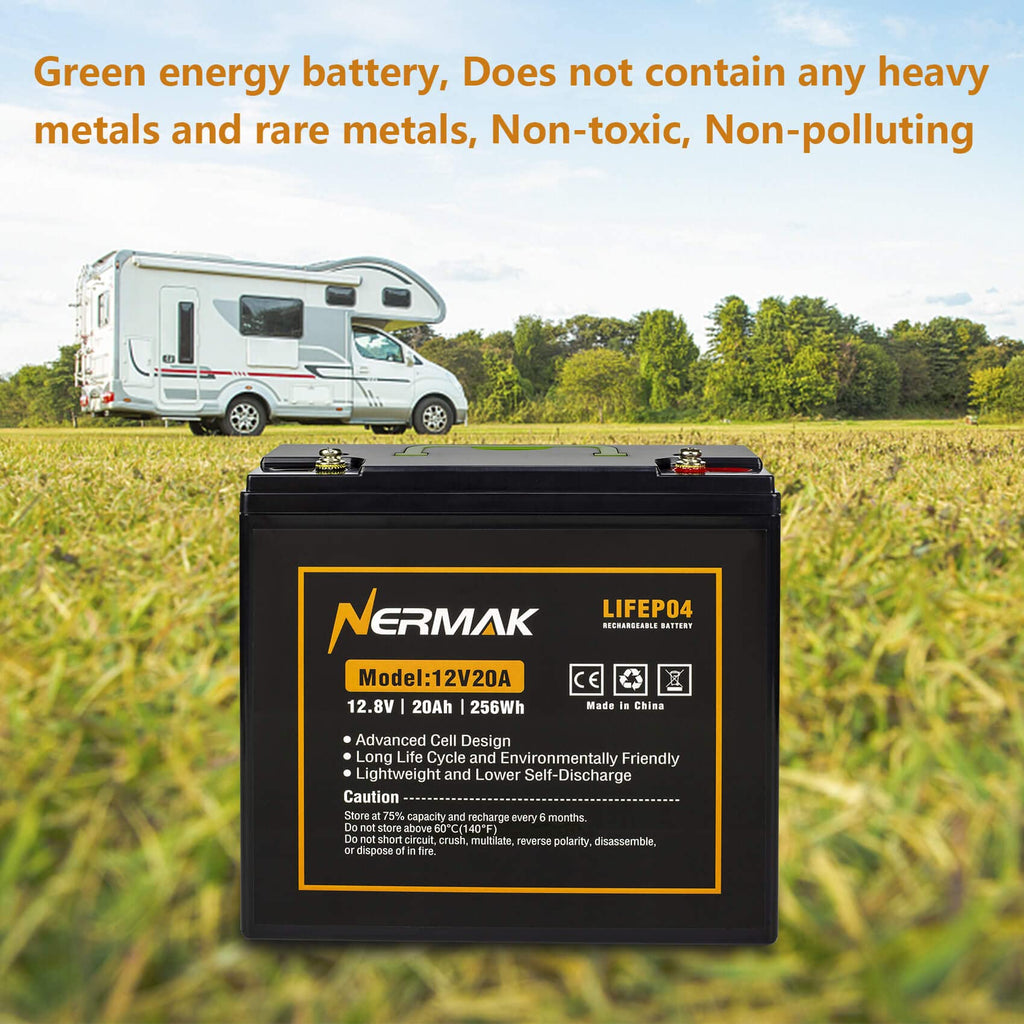12V 20Ah Lithium LiFePO4 Deep Cycle Battery V970