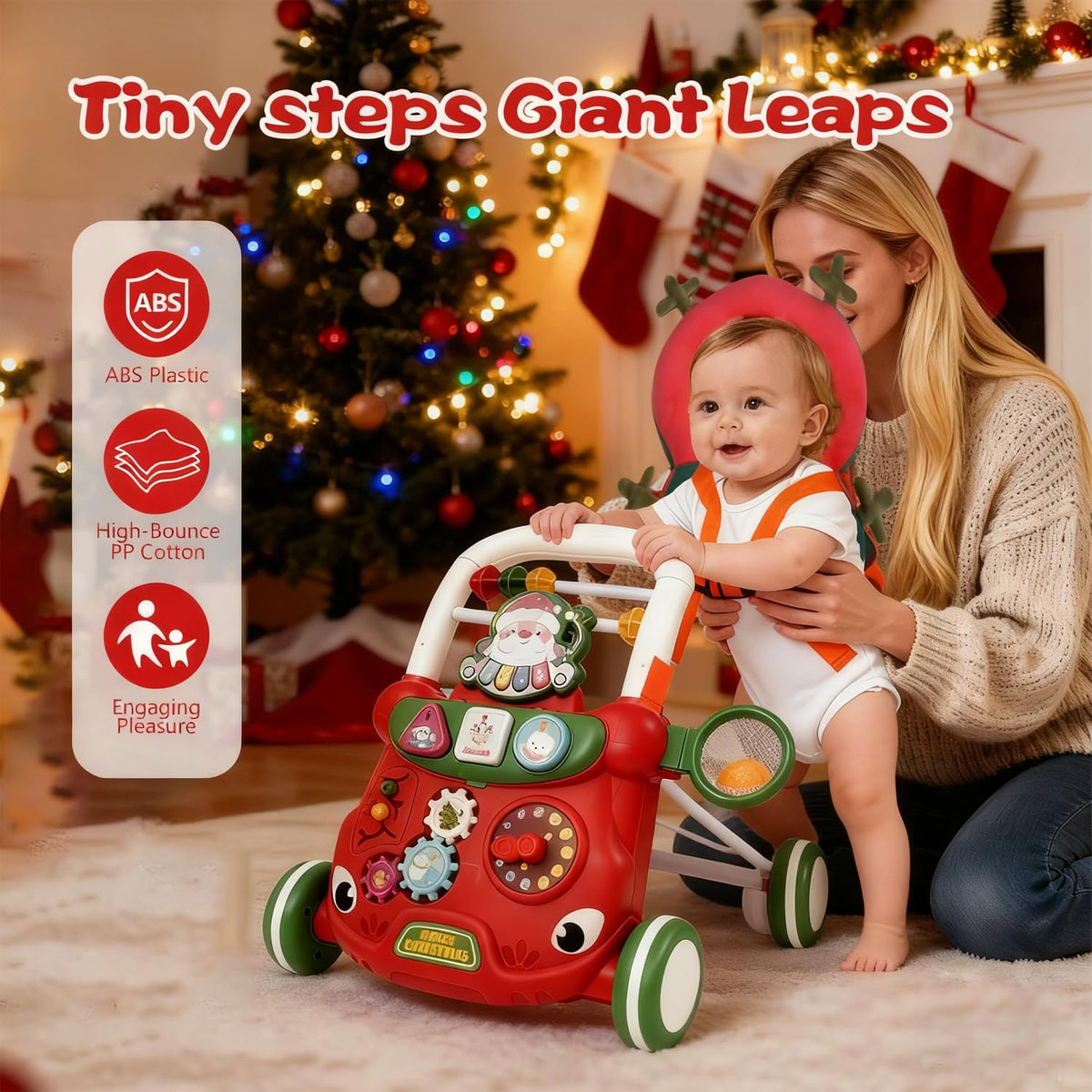 Baby Walker Toys Set with Head Protector Backpack X312