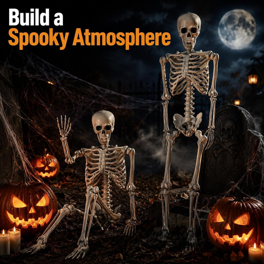 5.4 ft Full Body Plastic Skeleton Prop Z15489