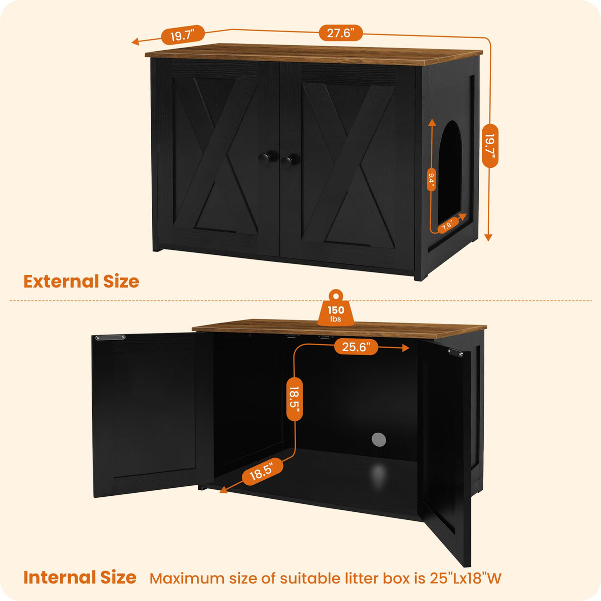 Cat Litter Box Enclosure W51941