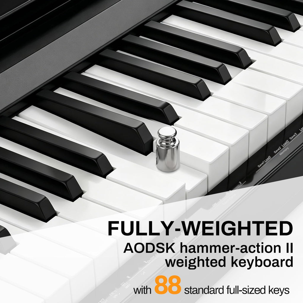 88-Key Portable Weighted Digital Piano C31989