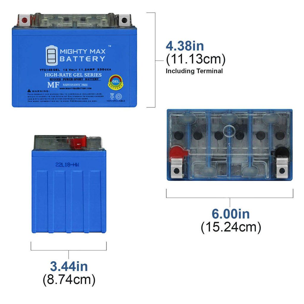 12v 11.2AH 230CCA GEL Battery F36586
