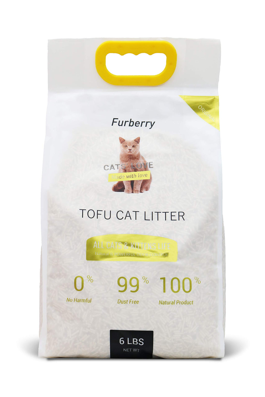 Natural Soy Tofu Cat Litter, Clumping, Flushable, Unscented, 2 Pack W125