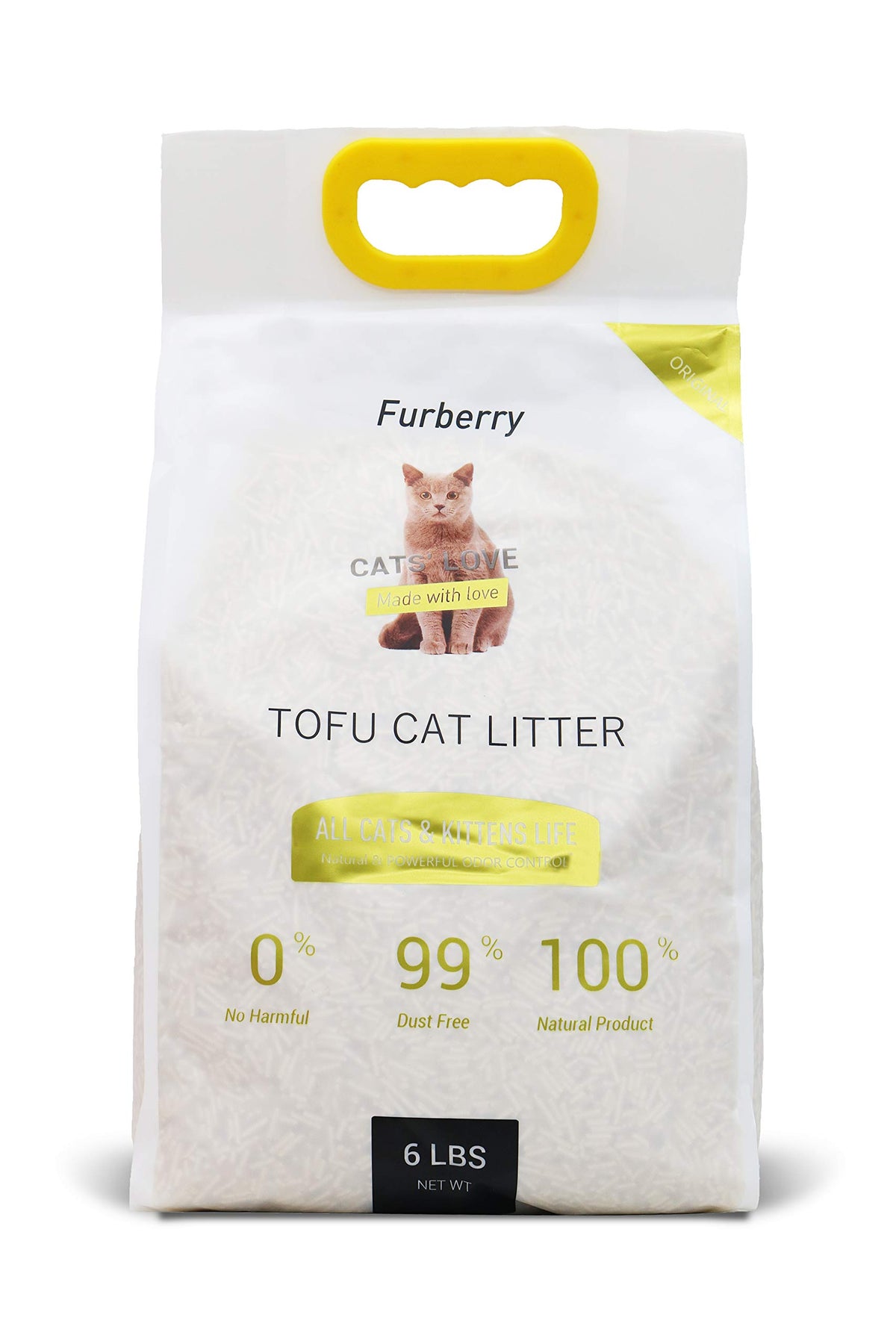 Natural Soy Tofu Cat Litter, Clumping, Flushable, Unscented, 2 Pack W125