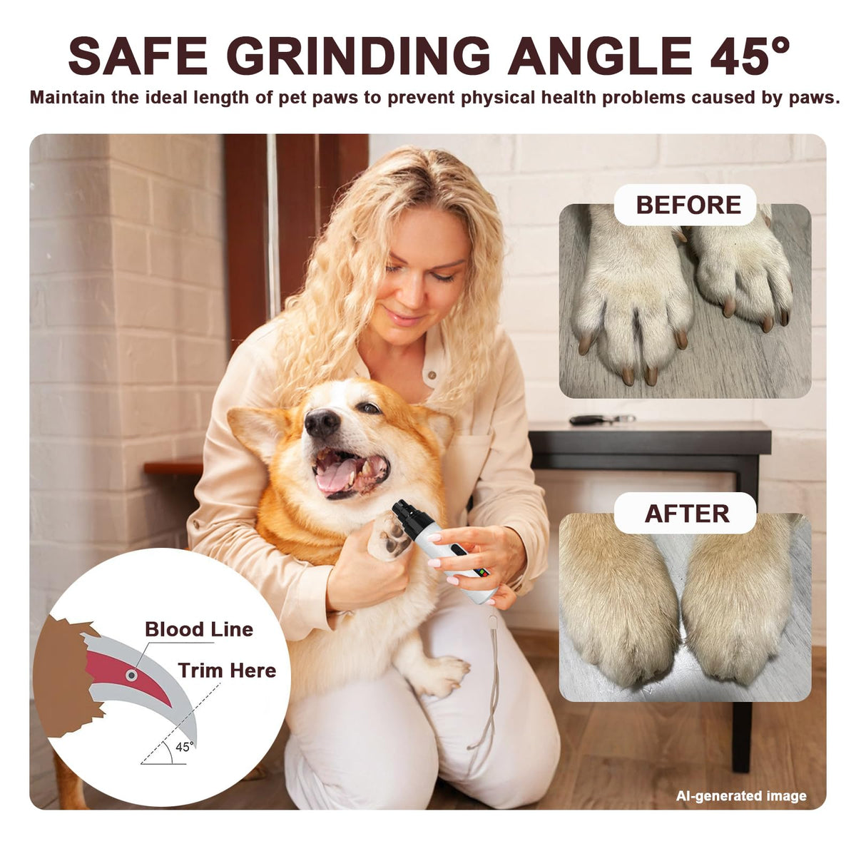 Electric Pet Nail Grinder A48054