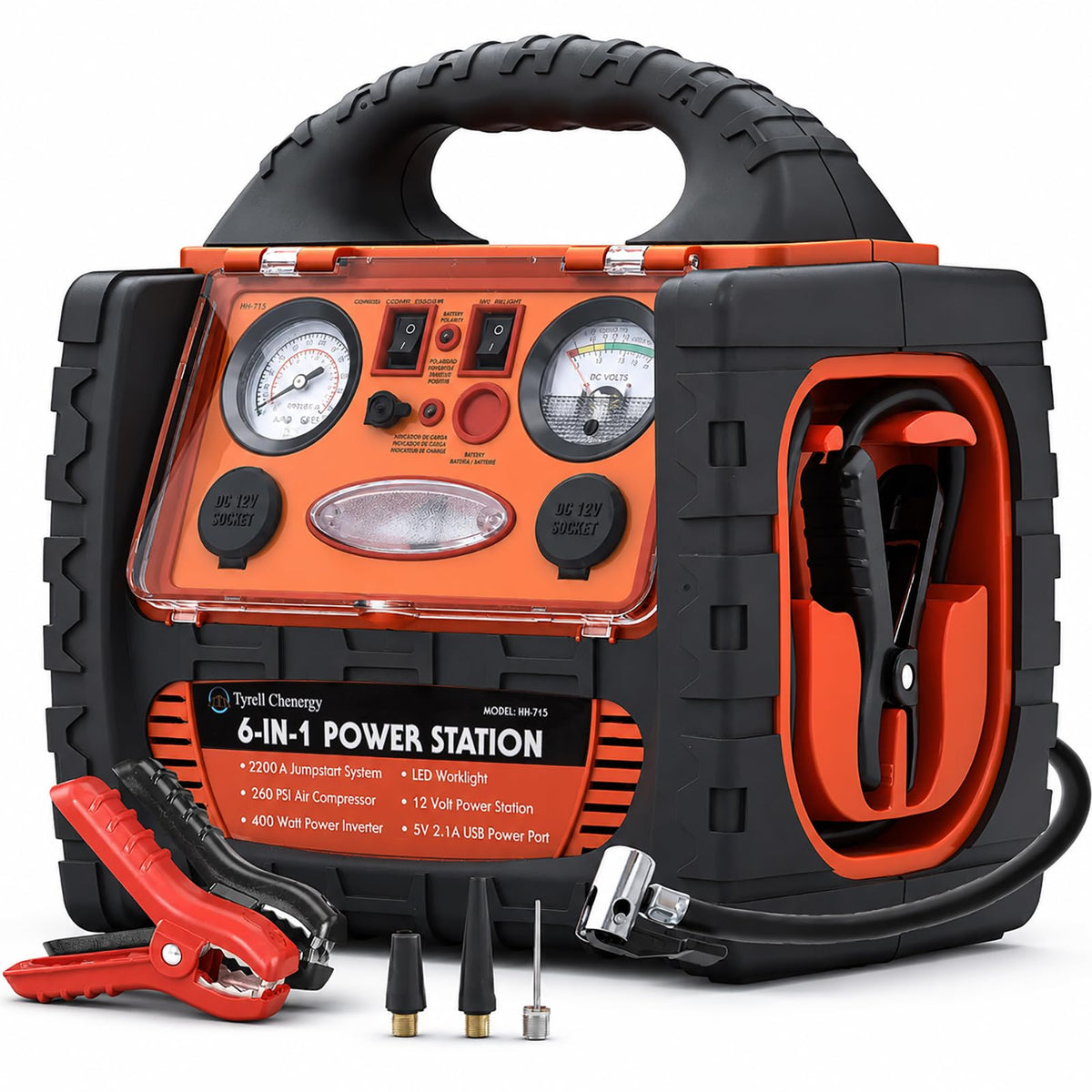 2200 Amp Car Jump Starter with Air Compressor G6387