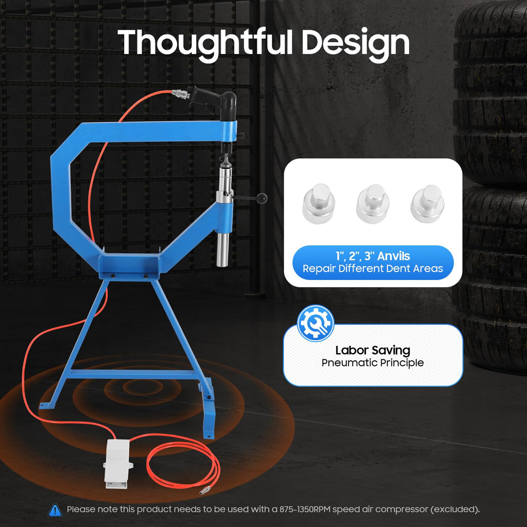 Pneumatic Planishing Hammer with Steel Frame Stand D556940