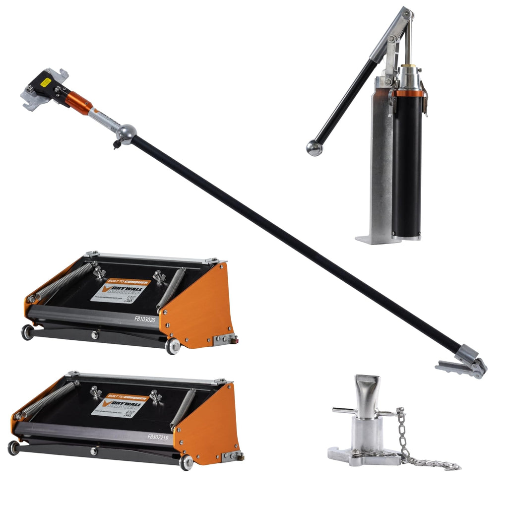 10" & 12" High Capacity Flat Box Set with Pump, Filler, and 42" 180 Sure-Stop Handle Q4211