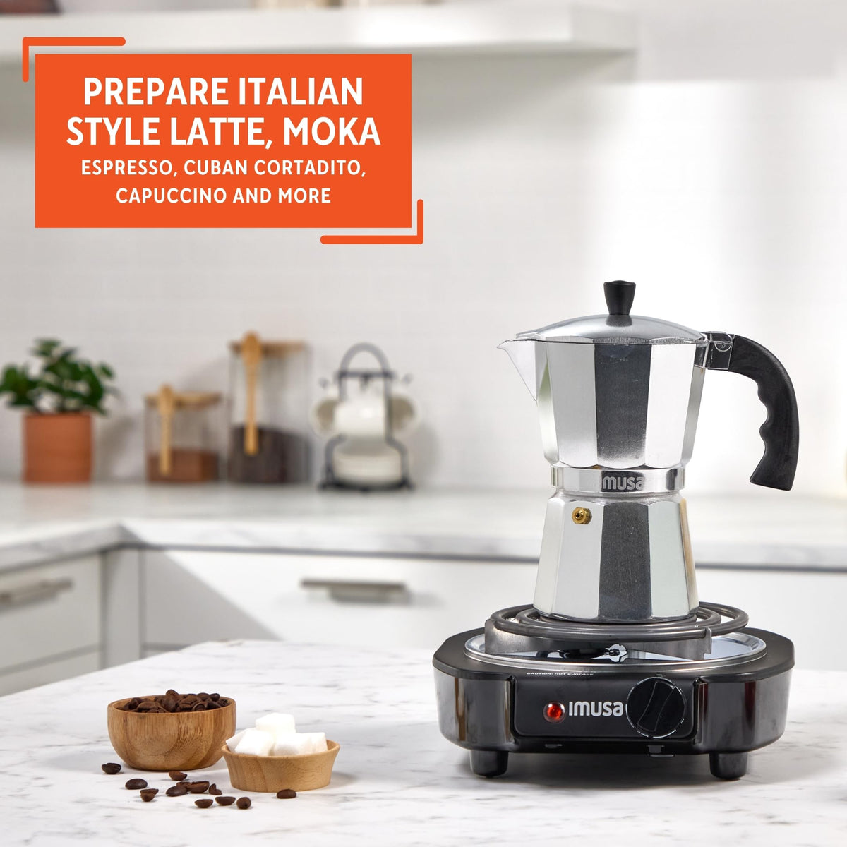 Aluminum Stovetop 6-cup Espresso Maker N7844