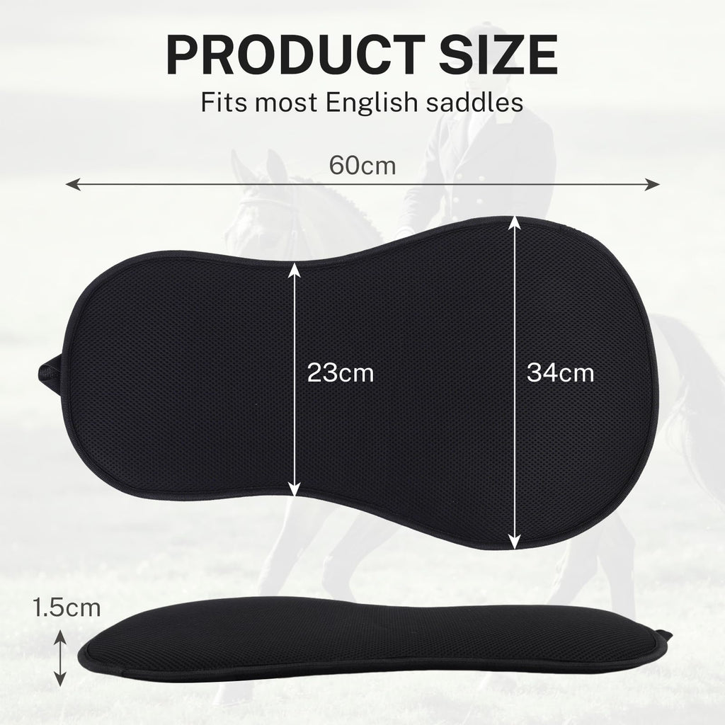 Breathable Shock Absorbing Saddle Seat Cushion with Adjustable Straps P625