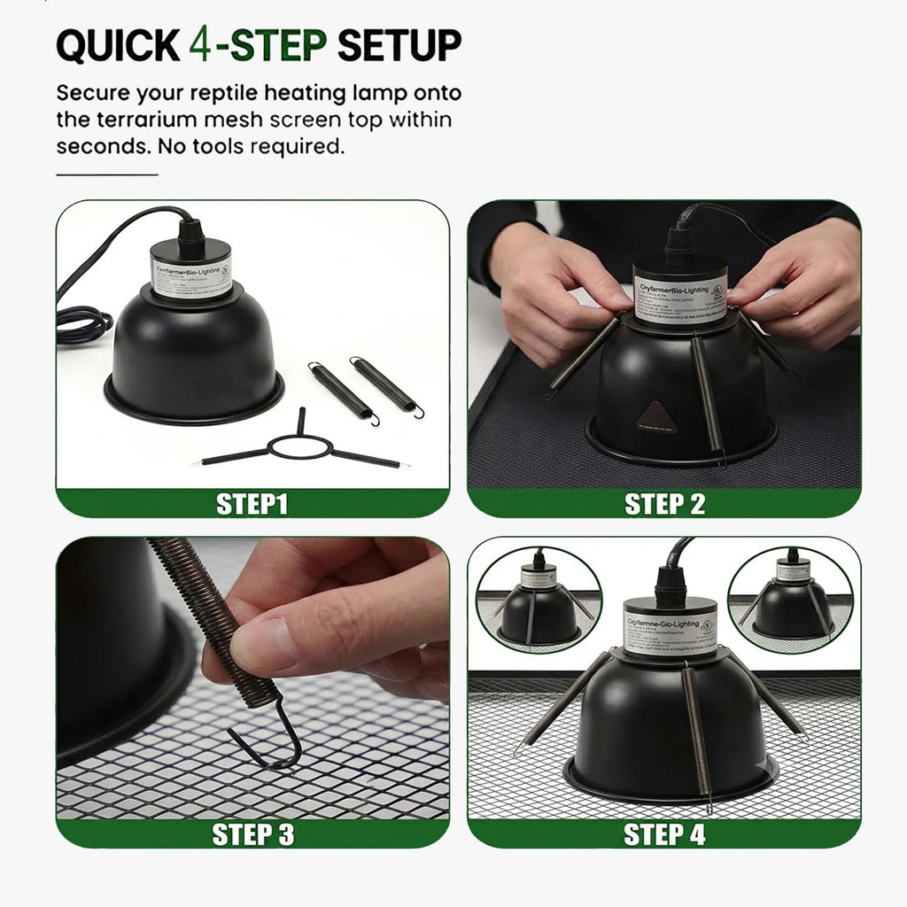 Black Lamp Fixture Mounting Spring Clips N227