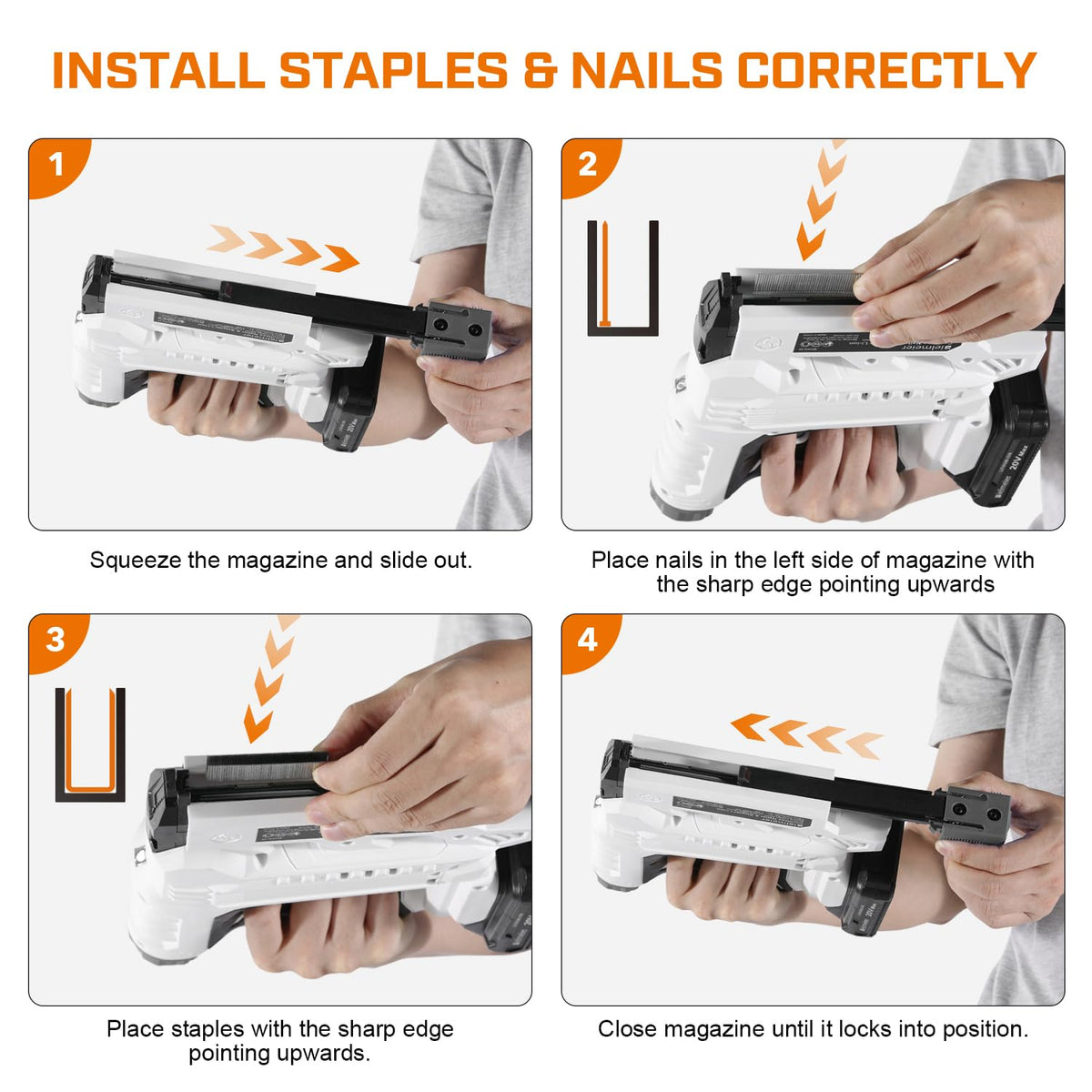 18 Gauge 2 In 1 Cordless Brad Nailer Stapler X988