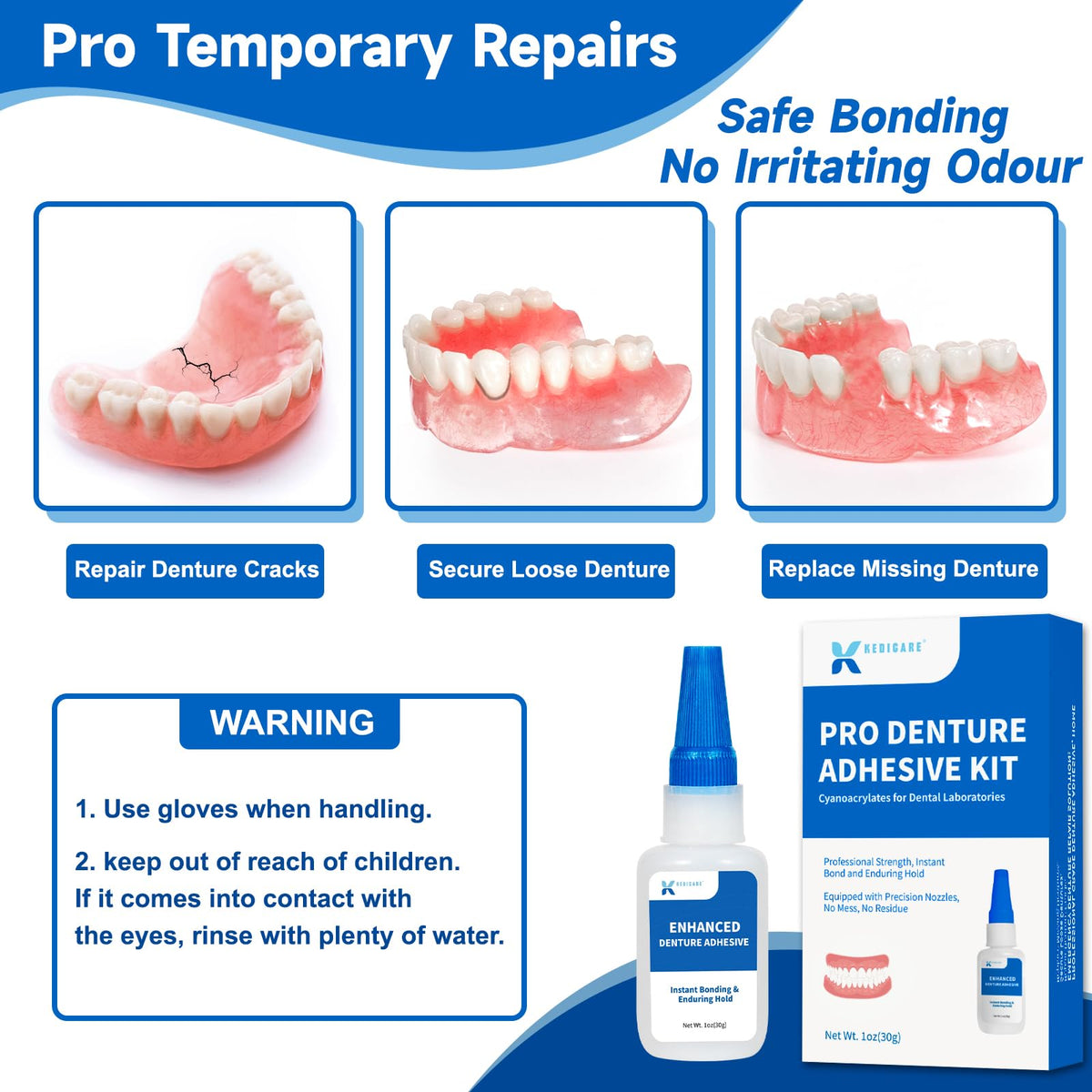 1 oz Denture Repair Adhesive Kit T264