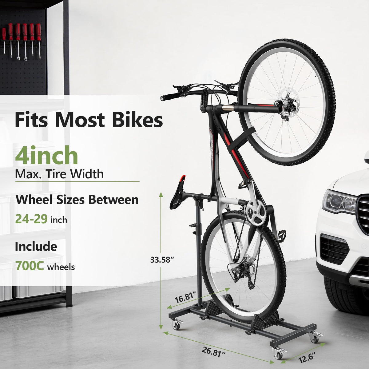 Freestanding Black Bike Stand L89033