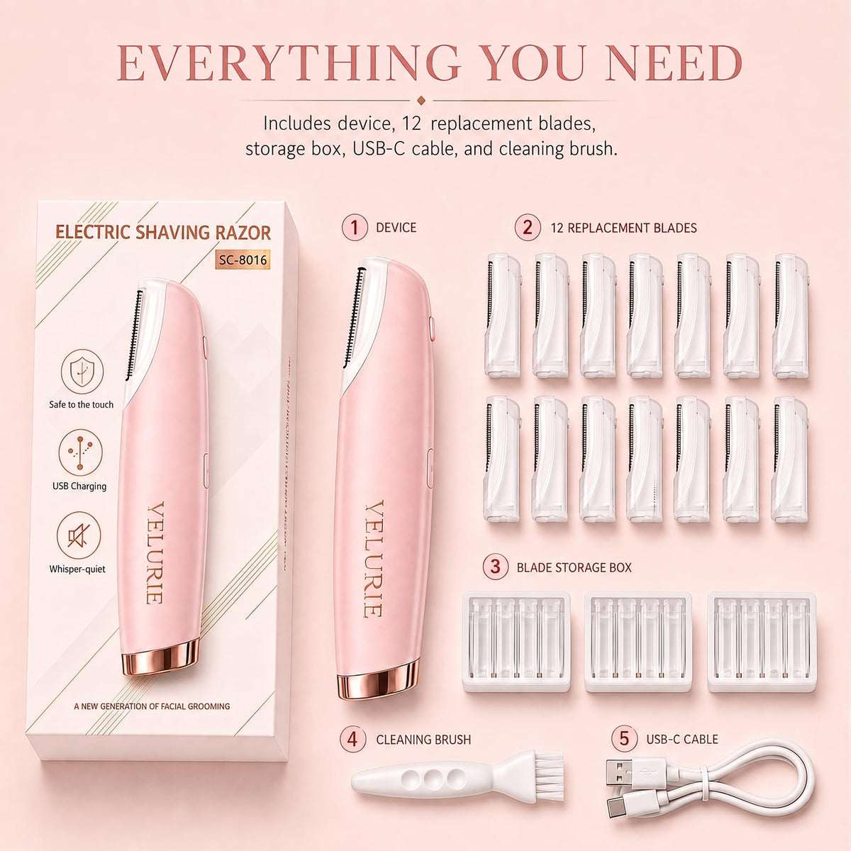Pink Dermaplane Razor C287