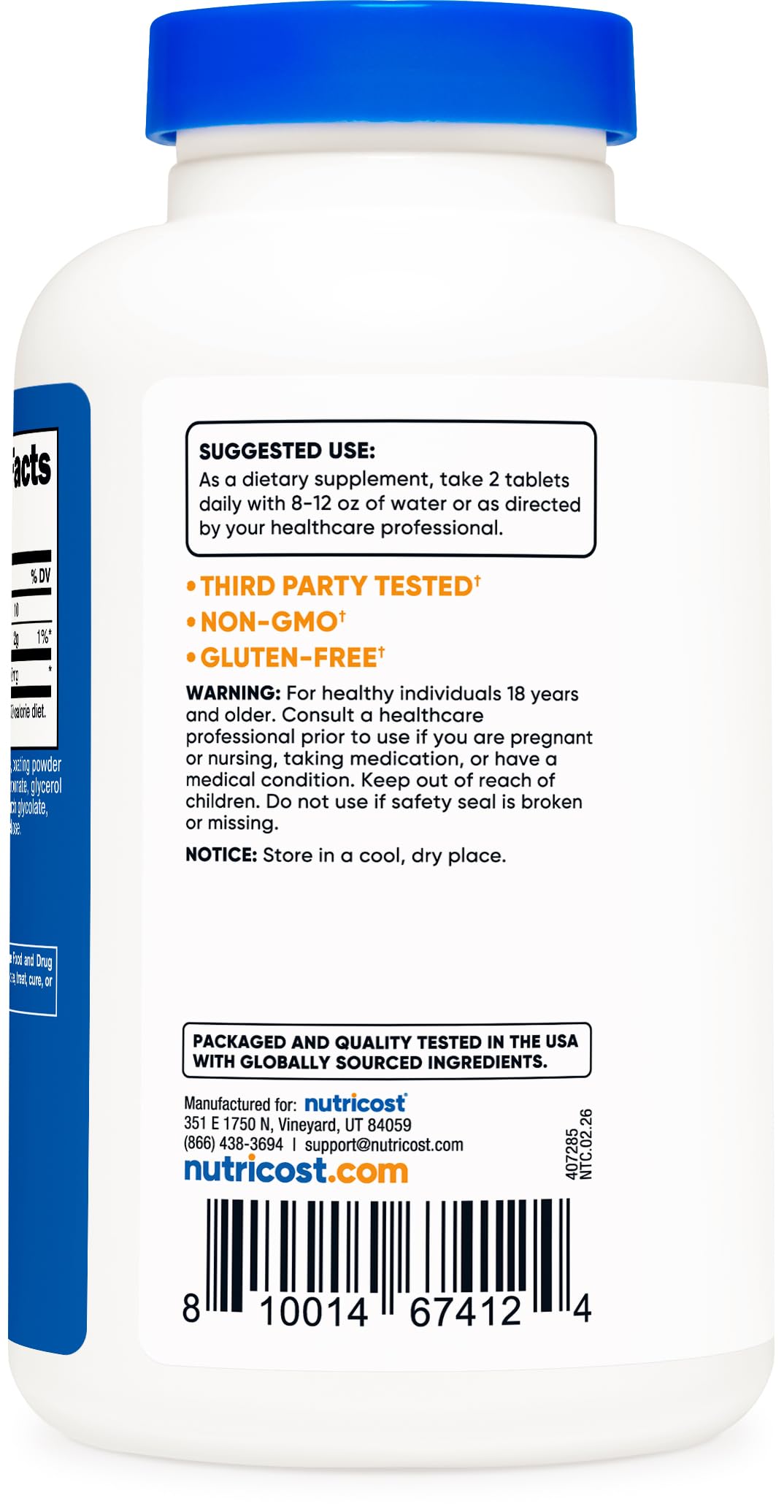 MSM Tablets 2000mg 240 Tablets J4989