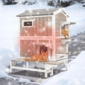 Insulated 2-Story Outdoor Cat House V1141