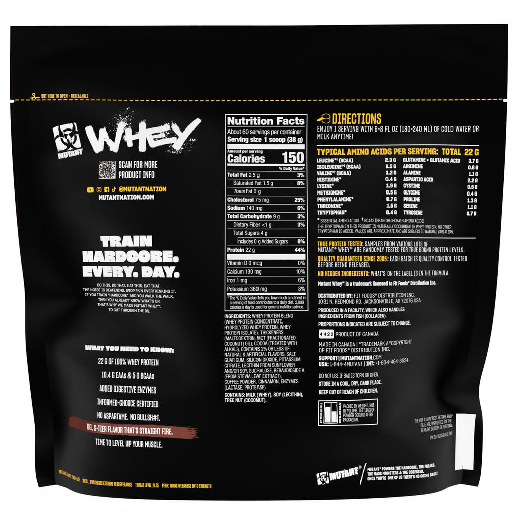 Whey Protein Powder Triple Chocolate 5 lb E885297