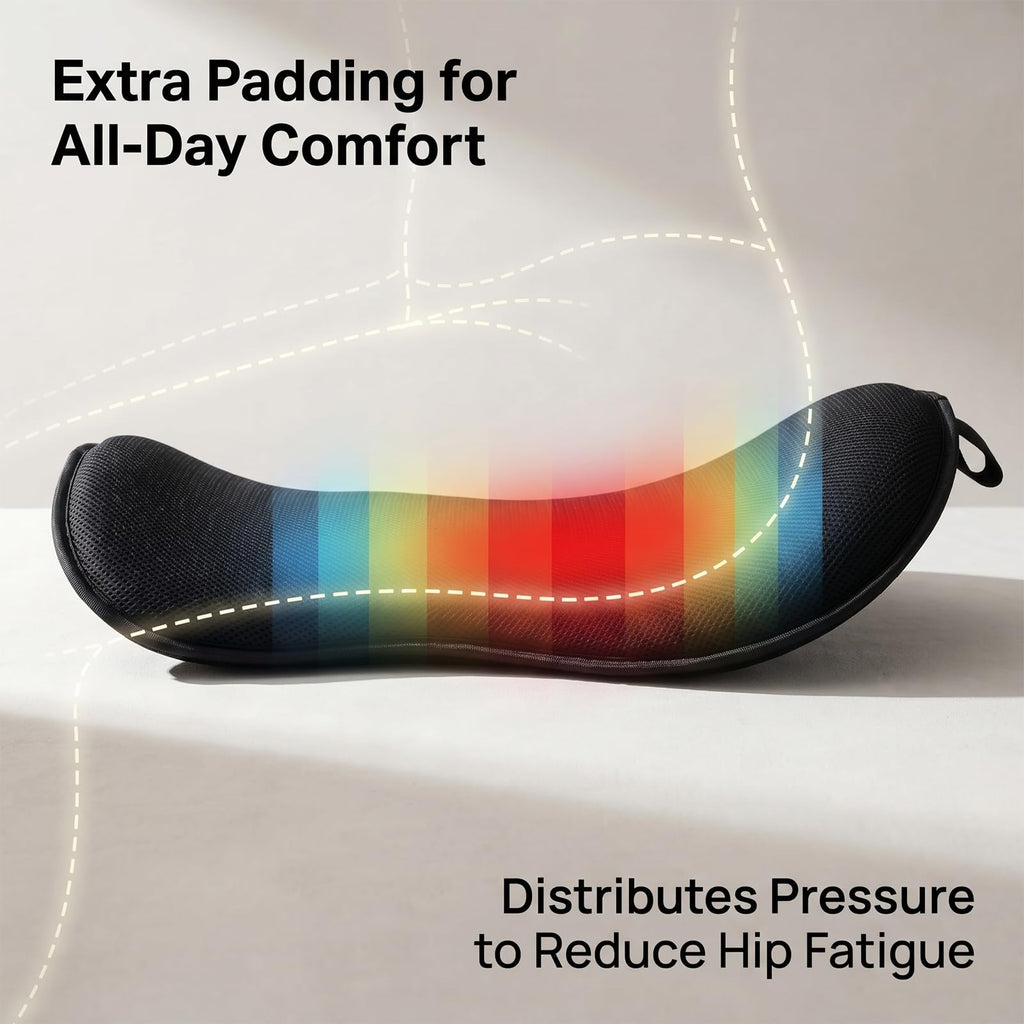 Breathable Shock Absorbing Saddle Seat Cushion with Adjustable Straps P625