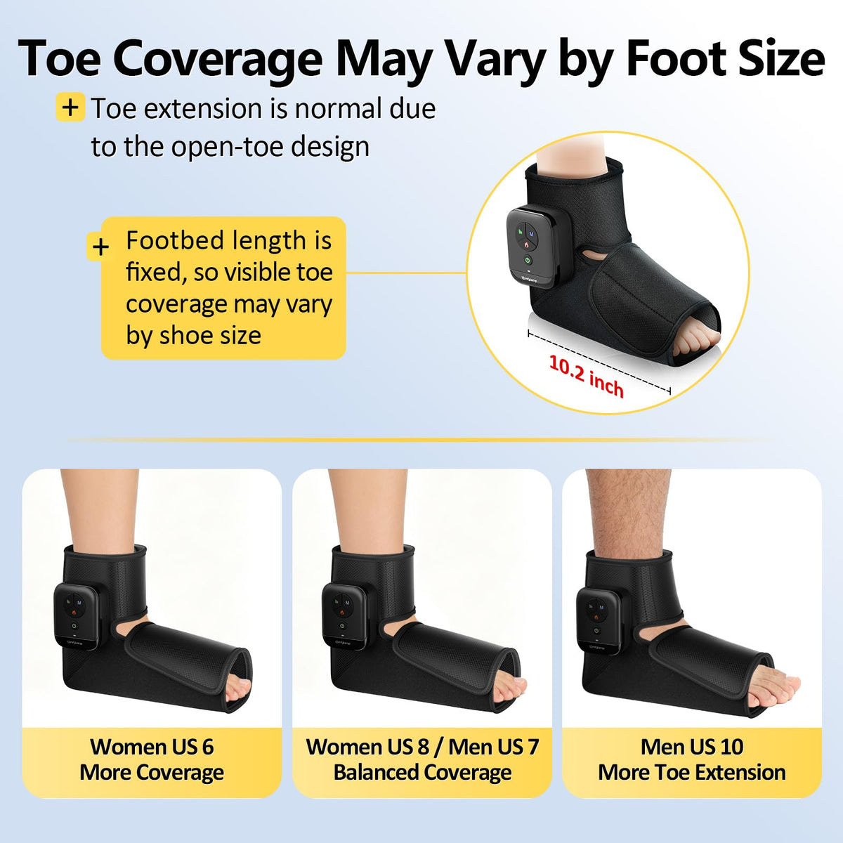 Portable Air Compression Foot Massager with Heat K3289
