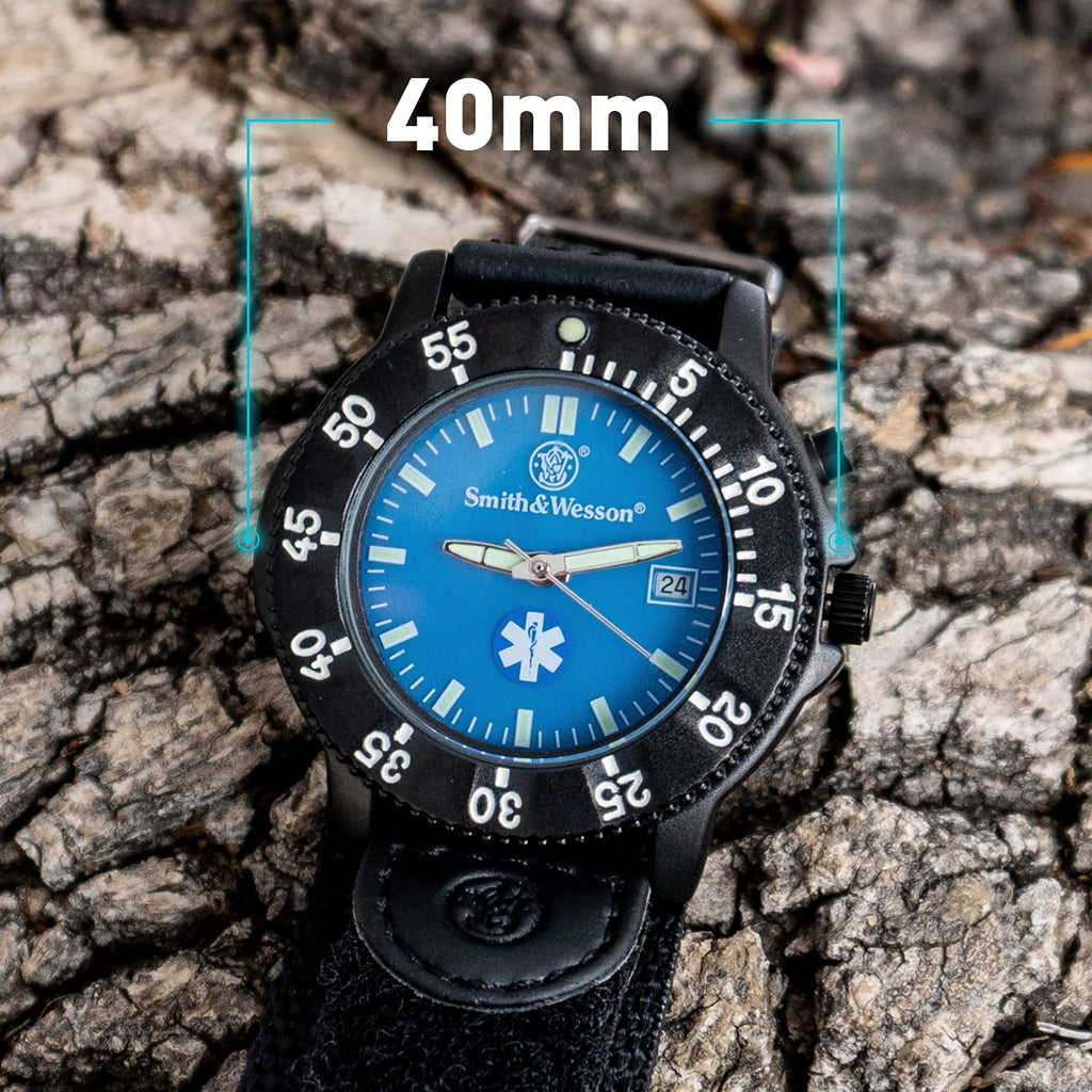 Men’s Tactical Field Watch with Backlight, 3ATM Water Resistant, Quartz, 40mm A454340