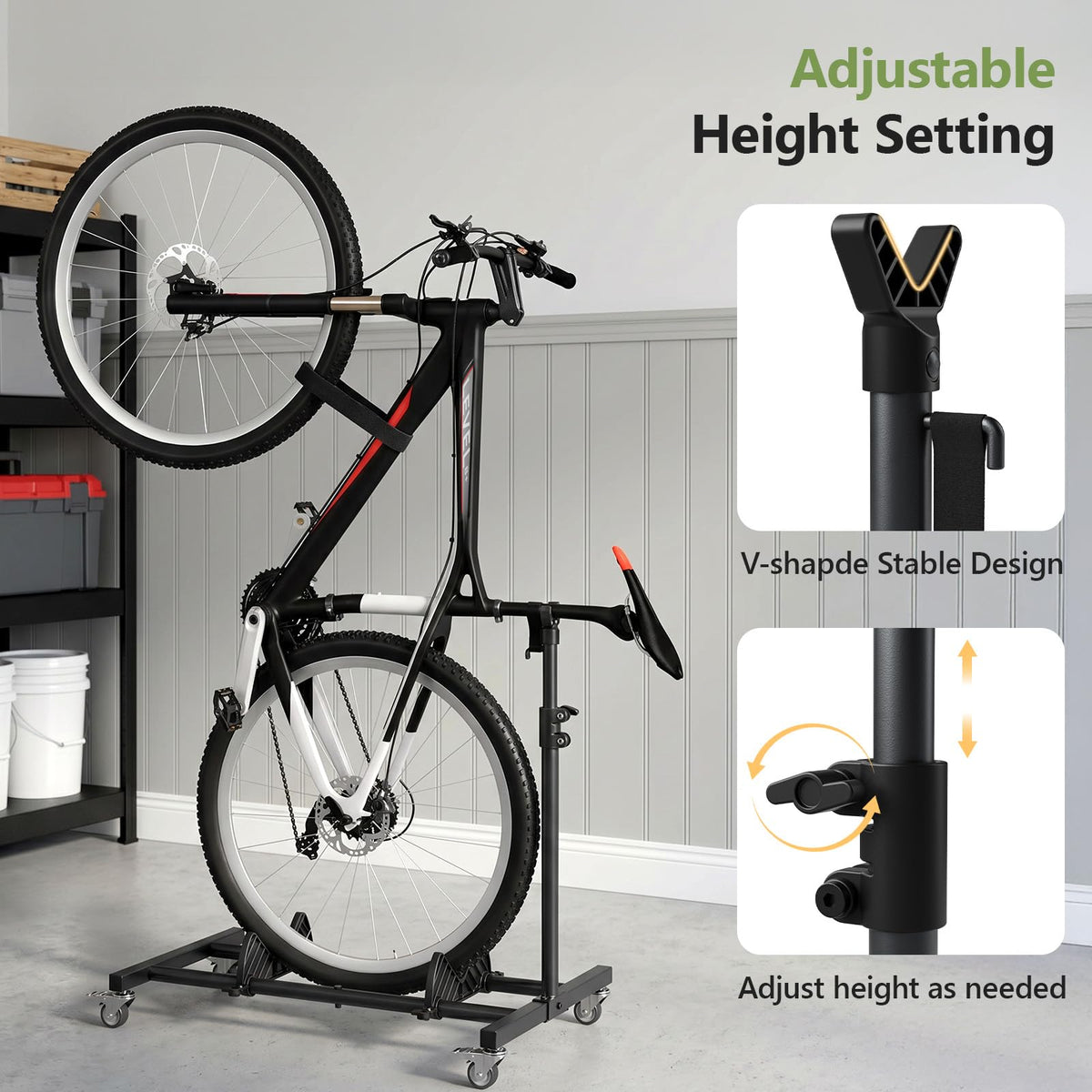 Freestanding Black Bike Stand L89033
