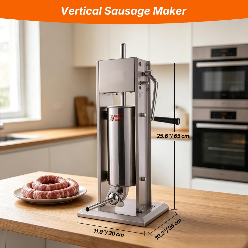 Stainless Steel Vertical Sausage Stuffer 11Lb/5L V95219