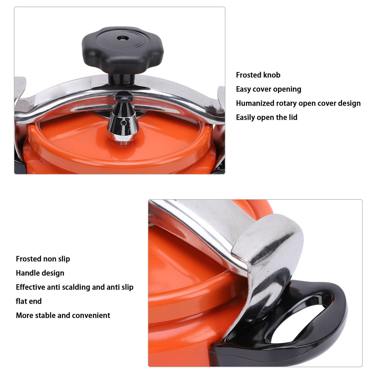 Aluminum Alloy Pressure Cooker with Double Bottom 2L X927