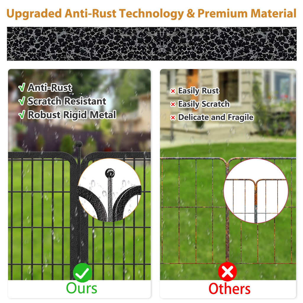 16 Panels Heavy Duty Foldable Metal Dog Playpen U7832