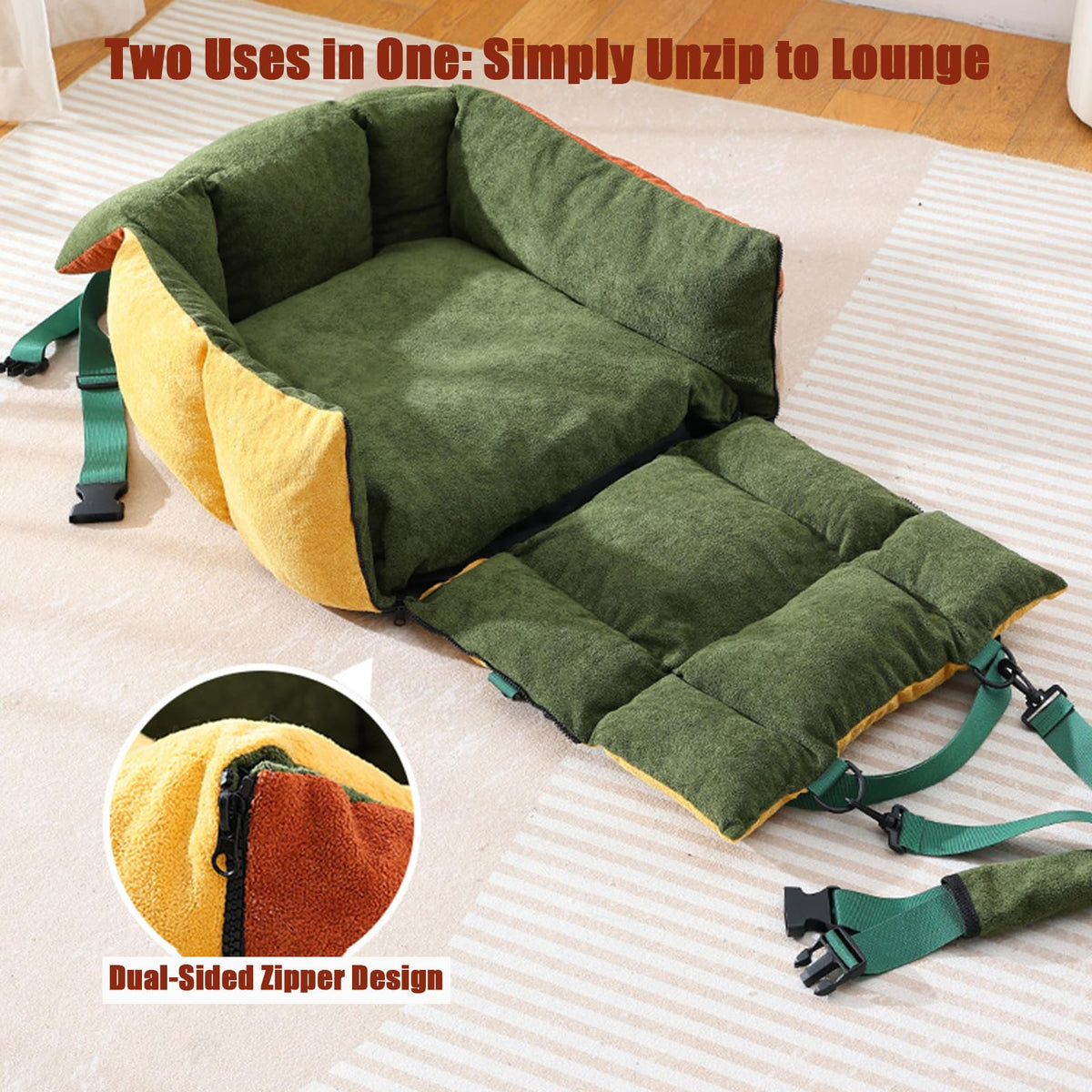 2-in-1 Dog Car Seat K5423