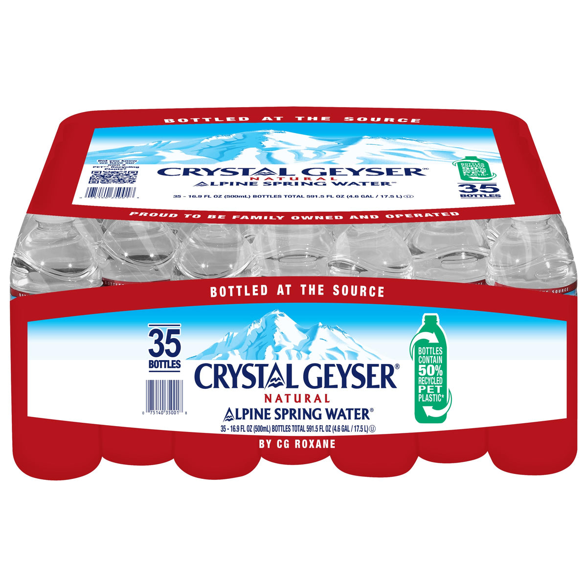 16.9 Fl Oz Pack of 35 Bottled Spring Water K5991