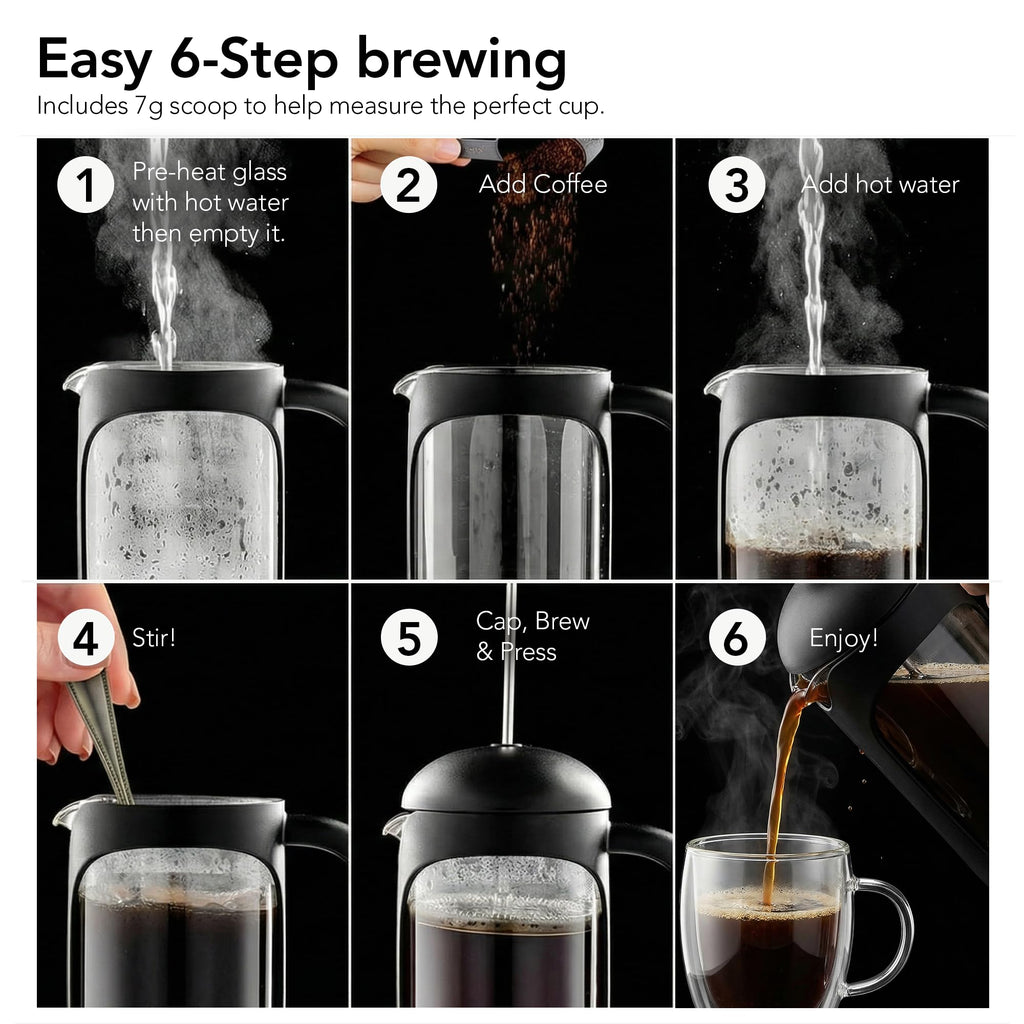 12oz French Press Coffee Maker T619119
