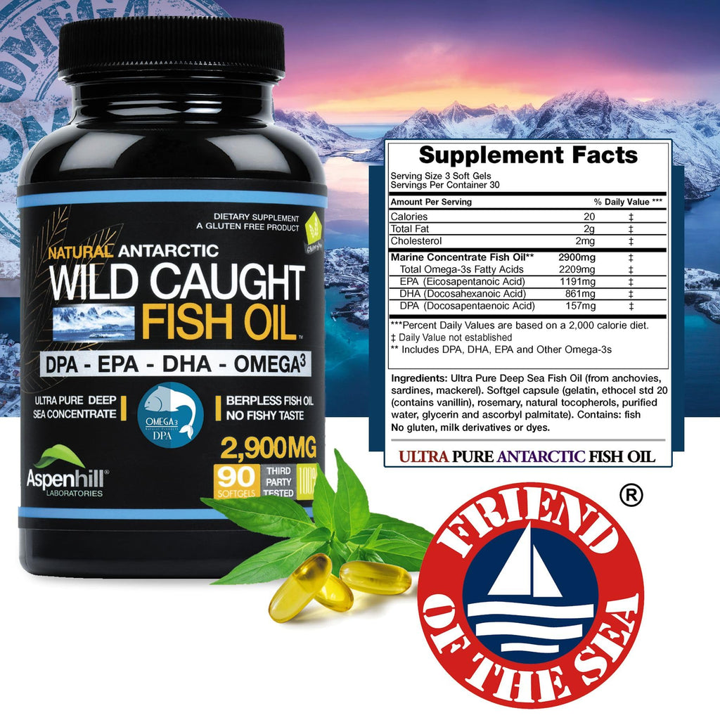 2900 mg Omega-3 Fish Oil 90 SoftGels I2348