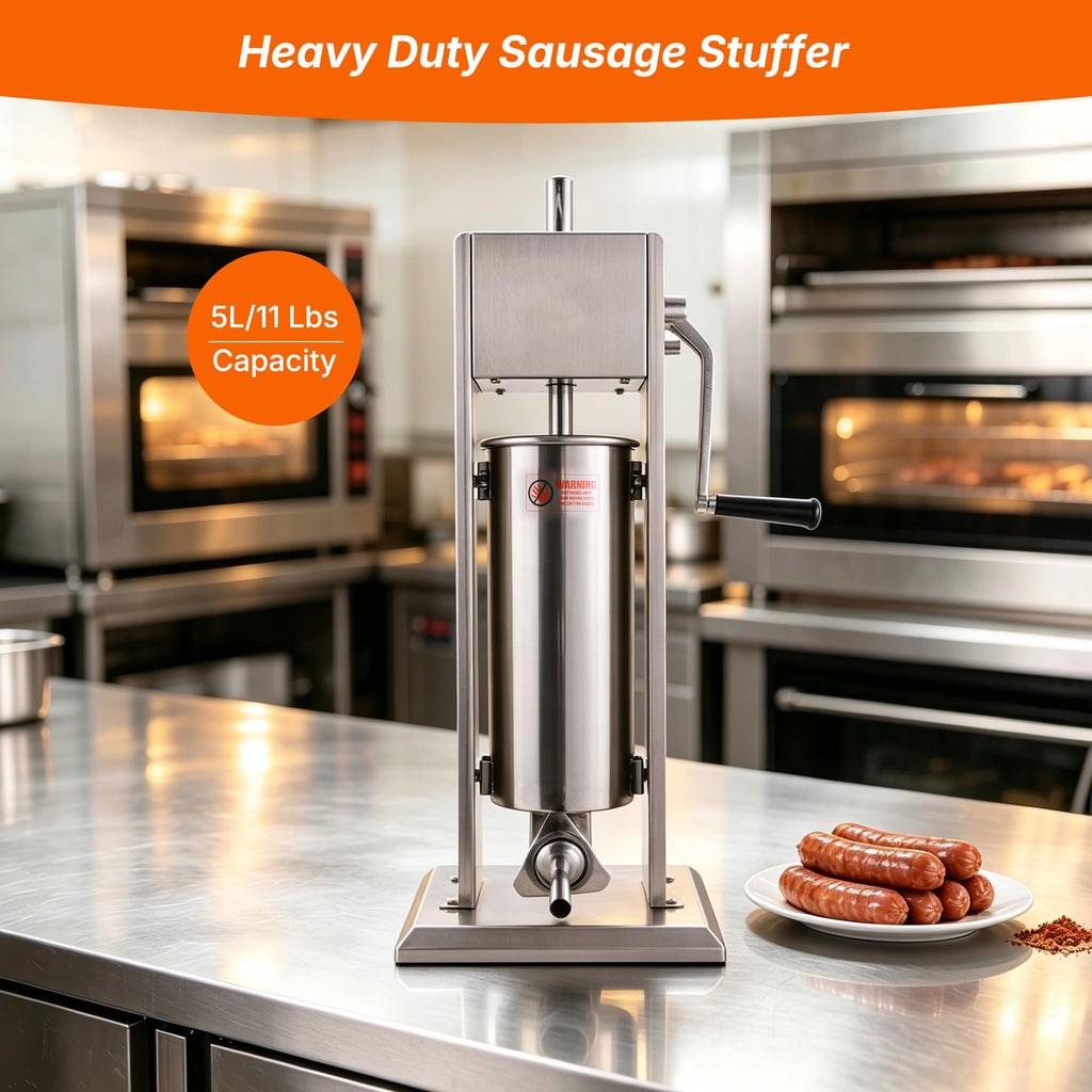 Stainless Steel Vertical Sausage Stuffer 11Lb/5L V95219