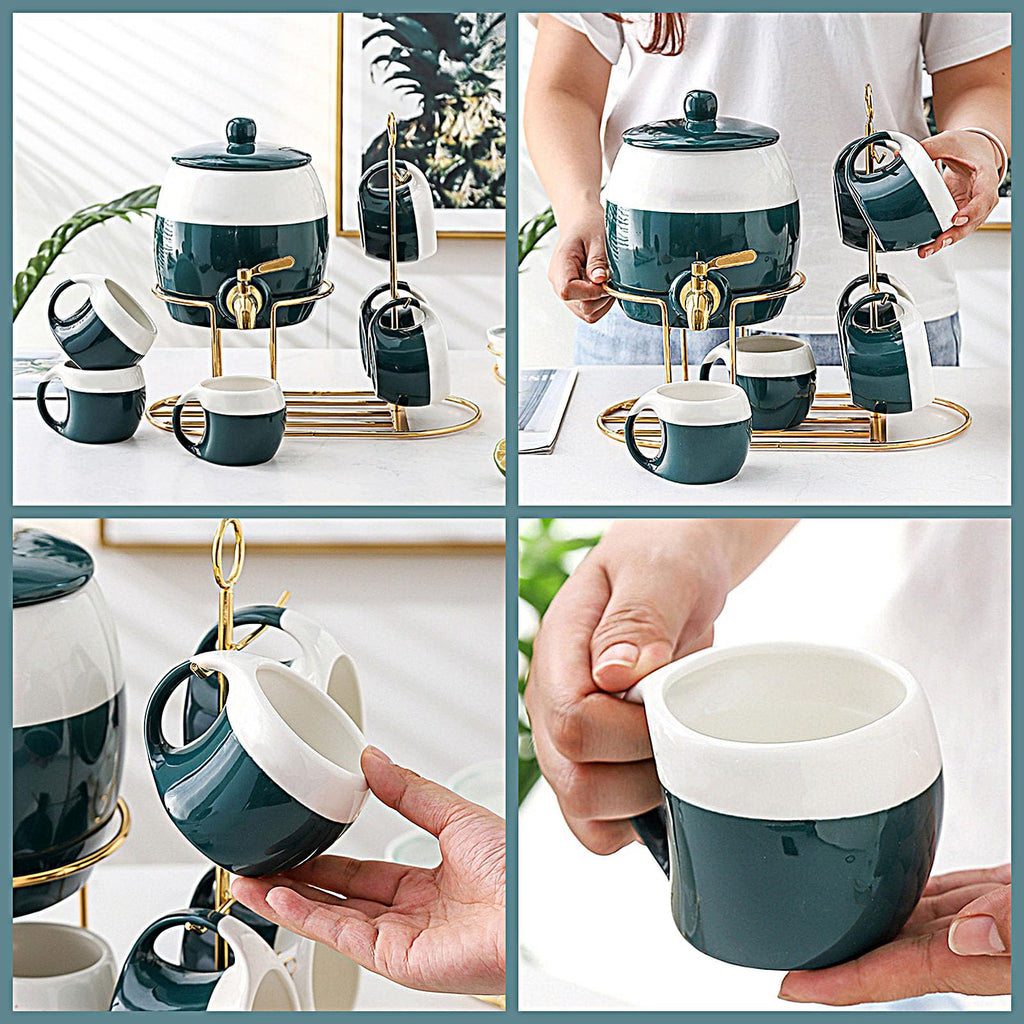 Ceramics Drink Dispenser with Stand R46900