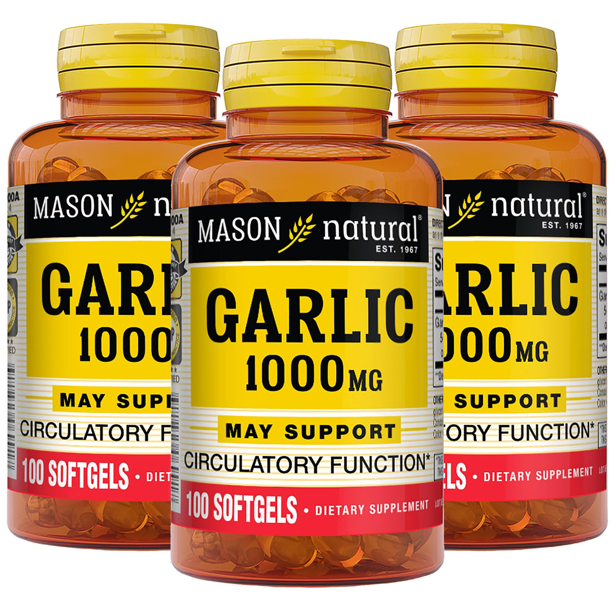 Garlic Oil 300 Day Supply Softgels 3 Pack I710922
